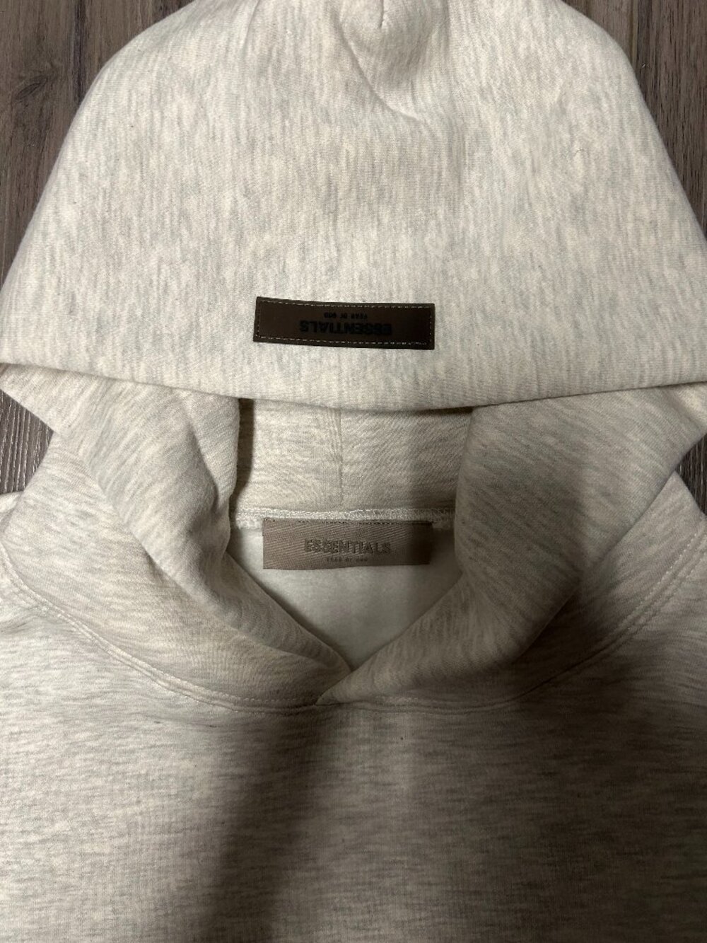 Essentials Fear of God Light Oatmeal Hoodie Brand New - Picture 3 of 6